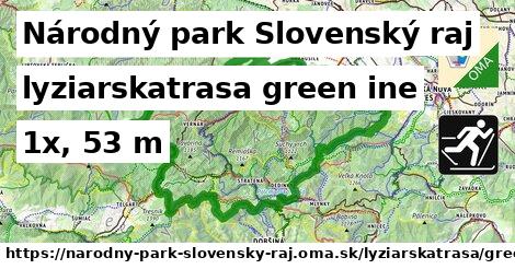 Národný park Slovenský raj Lyžiarske trasy zelená iná