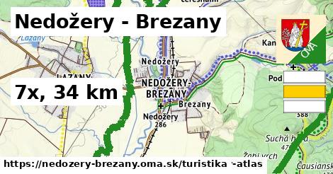 Nedožery - Brezany Turistické trasy  