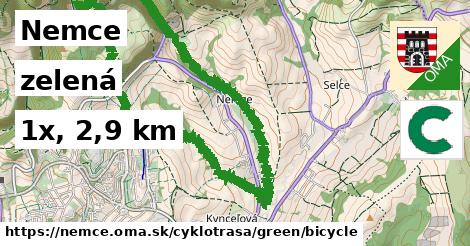 Nemce Cyklotrasy zelená bicycle