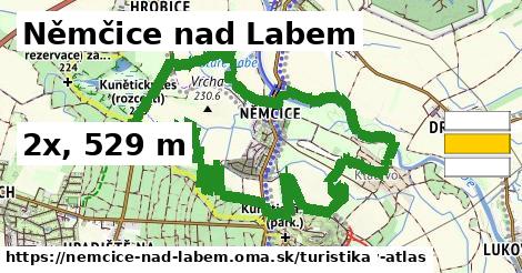 Němčice nad Labem Turistické trasy  