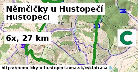 Němčičky u Hustopečí Cyklotrasy  