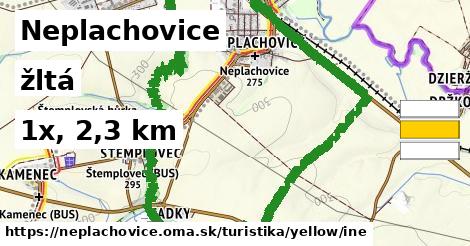Neplachovice Turistické trasy žltá iná