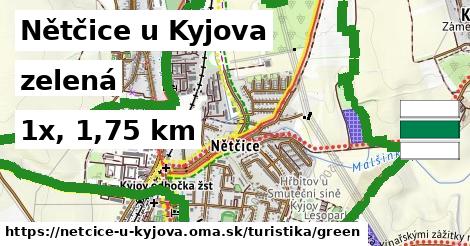 Nětčice u Kyjova Turistické trasy zelená 