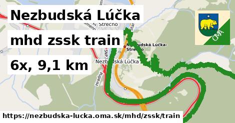 Nezbudská Lúčka Doprava zssk train