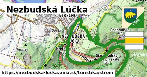 Nezbudská Lúčka Turistické trasy strom 