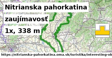 Nitrianska pahorkatina Turistické trasy zaujímavosť 