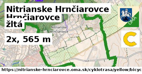 Nitrianske Hrnčiarovce Cyklotrasy žltá bicycle