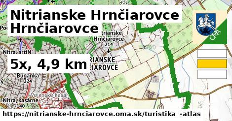 Nitrianske Hrnčiarovce Turistické trasy  