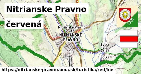 Nitrianske Pravno Turistické trasy červená iná