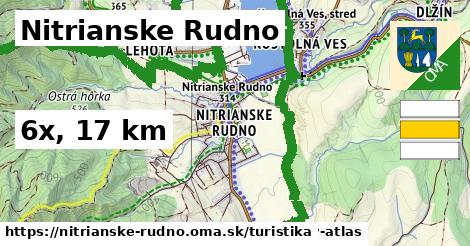 Nitrianske Rudno Turistické trasy  