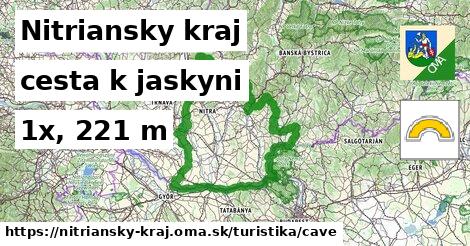 Nitriansky kraj Turistické trasy cesta k jaskyni 