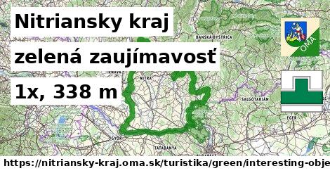 Nitriansky kraj Turistické trasy zelená zaujímavosť