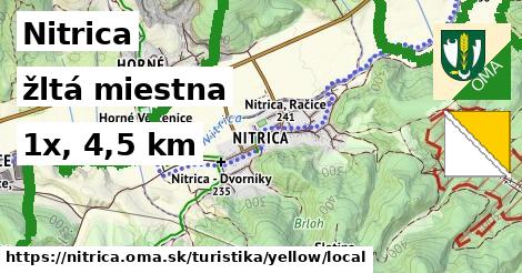 Nitrica Turistické trasy žltá miestna