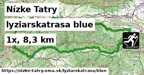 Nízke Tatry Lyžiarske trasy modrá 