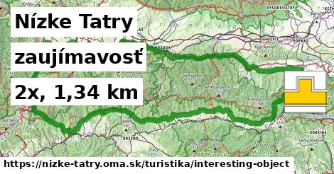 Nízke Tatry Turistické trasy zaujímavosť 