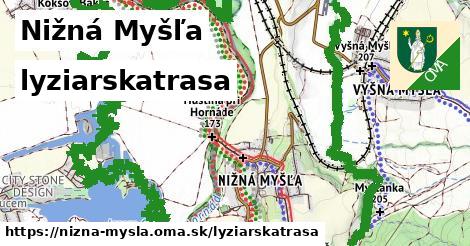 Nižná Myšľa Lyžiarske trasy  