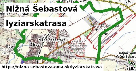 Nižná Šebastová Lyžiarske trasy  