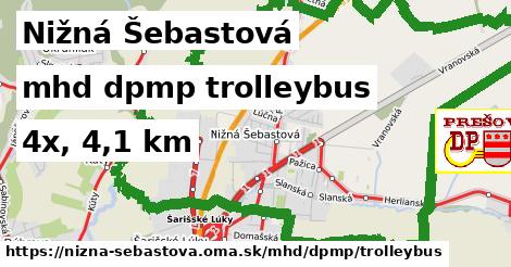 Nižná Šebastová Doprava dpmp trolleybus