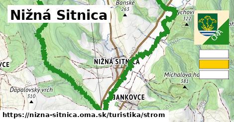 Nižná Sitnica Turistické trasy strom 