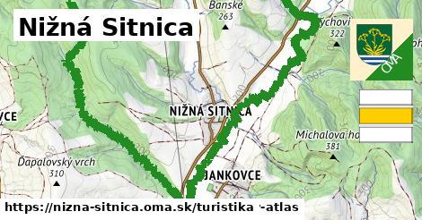 Nižná Sitnica Turistické trasy  