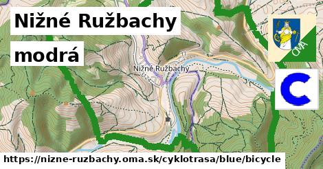 Nižné Ružbachy Cyklotrasy modrá bicycle