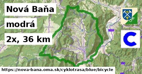 Nová Baňa Cyklotrasy modrá bicycle