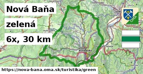 Nová Baňa Turistické trasy zelená 