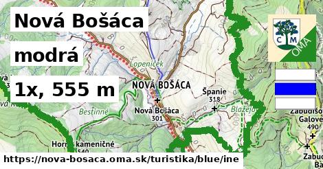 Nová Bošáca Turistické trasy modrá iná