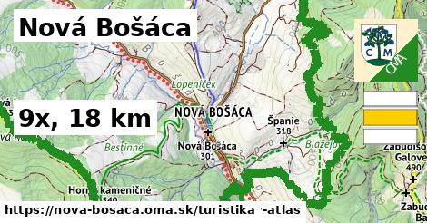 Nová Bošáca Turistické trasy  