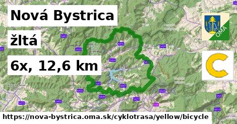 Nová Bystrica Cyklotrasy žltá bicycle