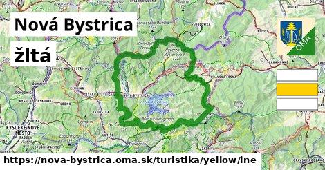 Nová Bystrica Turistické trasy žltá iná