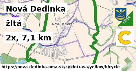 Nová Dedinka Cyklotrasy žltá bicycle