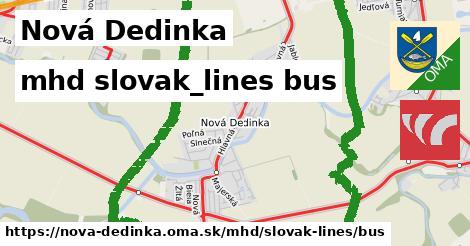 Nová Dedinka Doprava slovak-lines bus