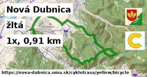 Nová Dubnica Cyklotrasy žltá bicycle