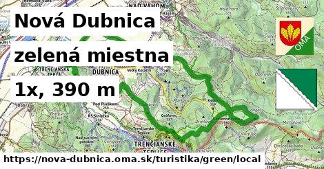 Nová Dubnica Turistické trasy zelená miestna
