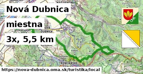 Nová Dubnica Turistické trasy miestna 