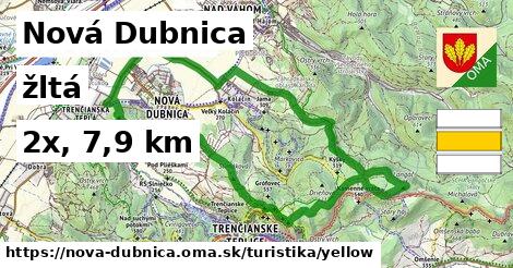 Nová Dubnica Turistické trasy žltá 