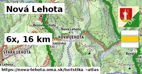 Nová Lehota Turistické trasy  