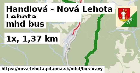 Handlová - Nová Lehota Doprava bus 