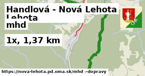 Handlová - Nová Lehota Doprava  