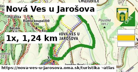 Nová Ves u Jarošova Turistické trasy  