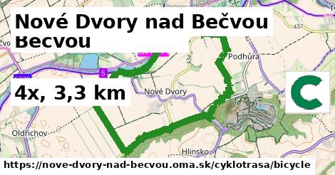 Nové Dvory nad Bečvou Cyklotrasy bicycle 