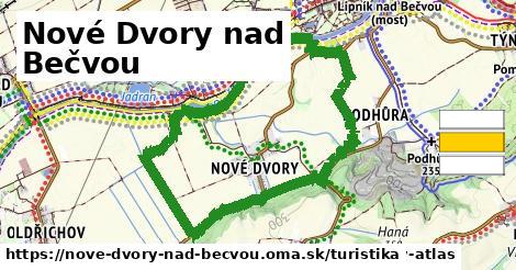 Nové Dvory nad Bečvou Turistické trasy  