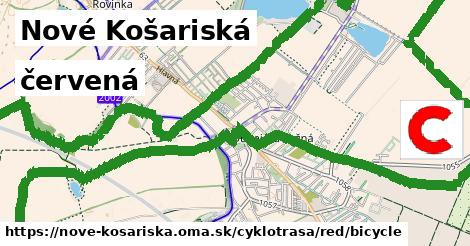 Nové Košariská Cyklotrasy červená bicycle