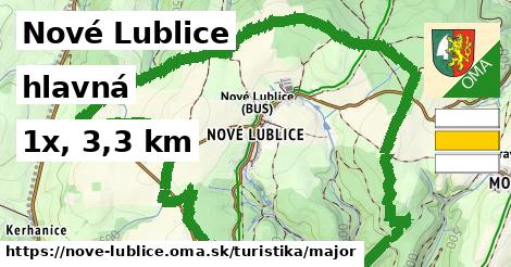 Nové Lublice Turistické trasy hlavná 