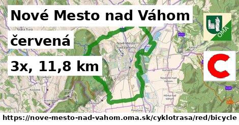 Nové Mesto nad Váhom Cyklotrasy červená bicycle