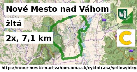 Nové Mesto nad Váhom Cyklotrasy žltá bicycle