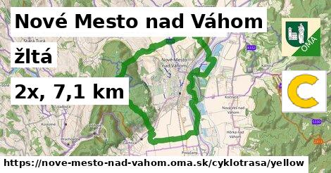 Nové Mesto nad Váhom Cyklotrasy žltá 