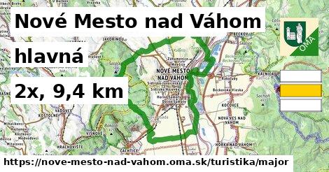 Nové Mesto nad Váhom Turistické trasy hlavná 