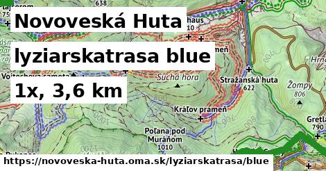 Novoveská Huta Lyžiarske trasy modrá 